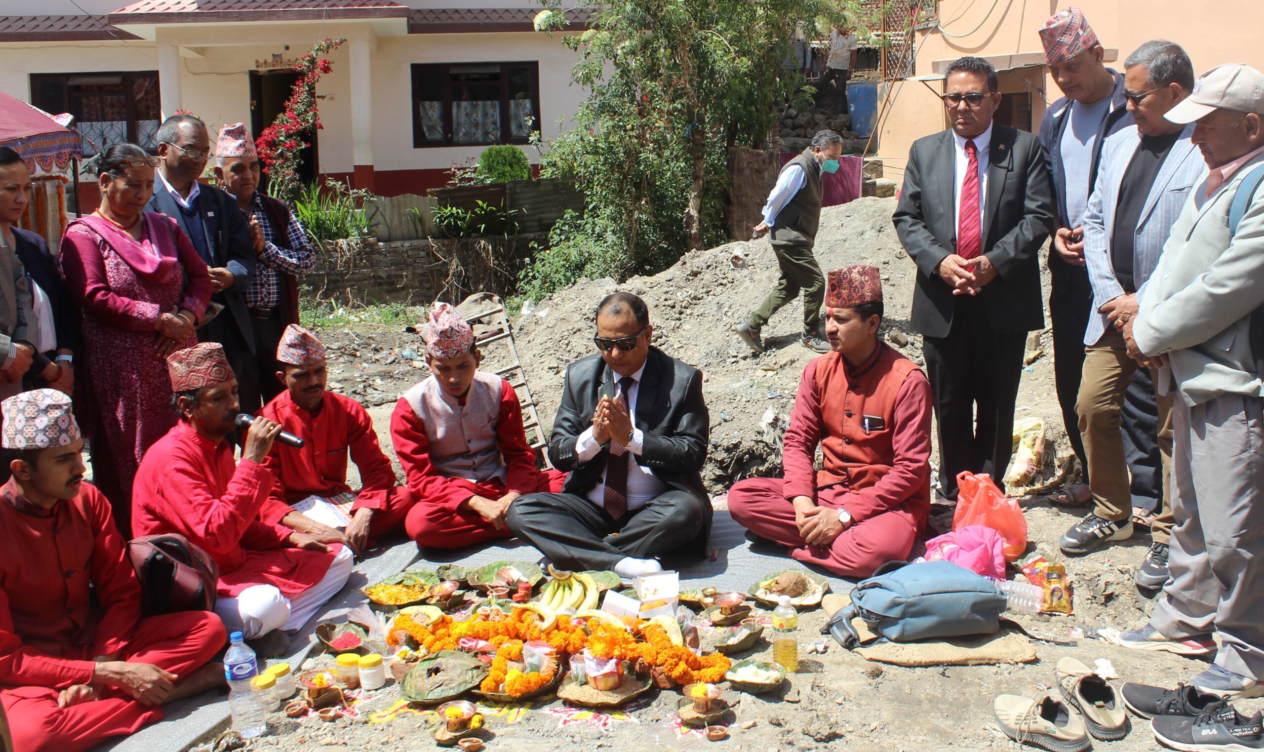 आफ्नै निजी भवन बनाउँदै एनभिए, अध्यक्ष श्रेष्ठले गरे शिलान्यास