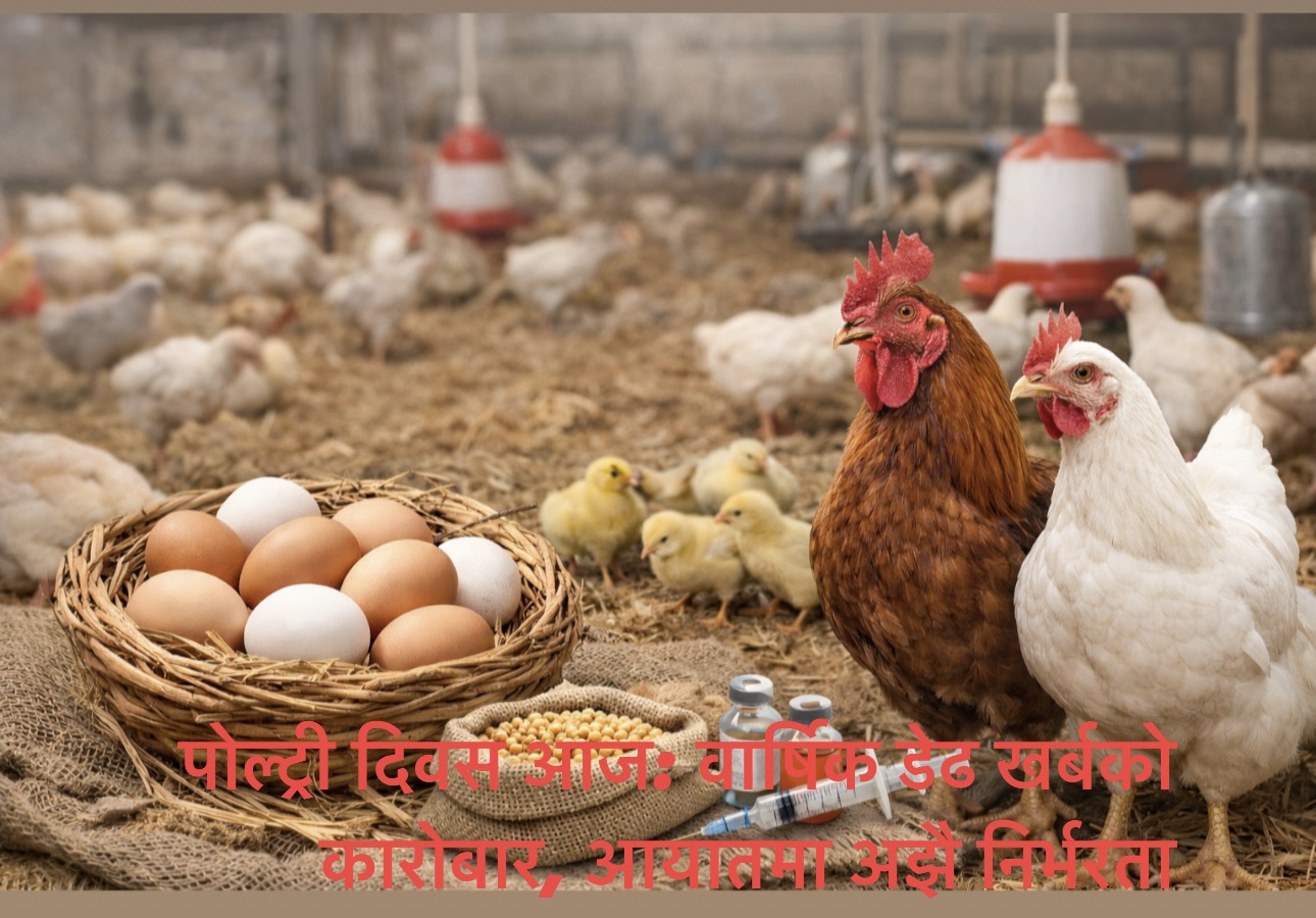 पोल्ट्री दिवस आज: वार्षिक डेढ खर्बको कारोबार, आयातमा अझै निर्भरता
