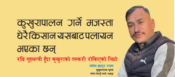 कुखुरापालन गर्ने मजस्ता धेरै किसान यसबाट पलायन भएका छन्