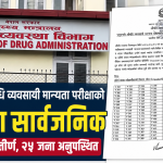पशुपन्छी औषधि व्यवसायी परीक्षाको नतिजा सार्वजनिक, १४४ जना उत्तीर्ण