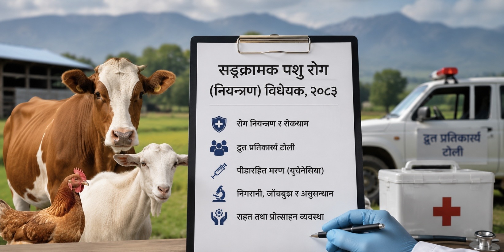 पशु रोग नियन्त्रणमा नयाँ कानुन, पीडारहित मरणको व्यवस्था