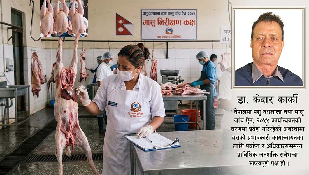 प्राविधिकलाई अधिकार नदिए मासु जाँच ऐन कार्यान्वयन नहुने